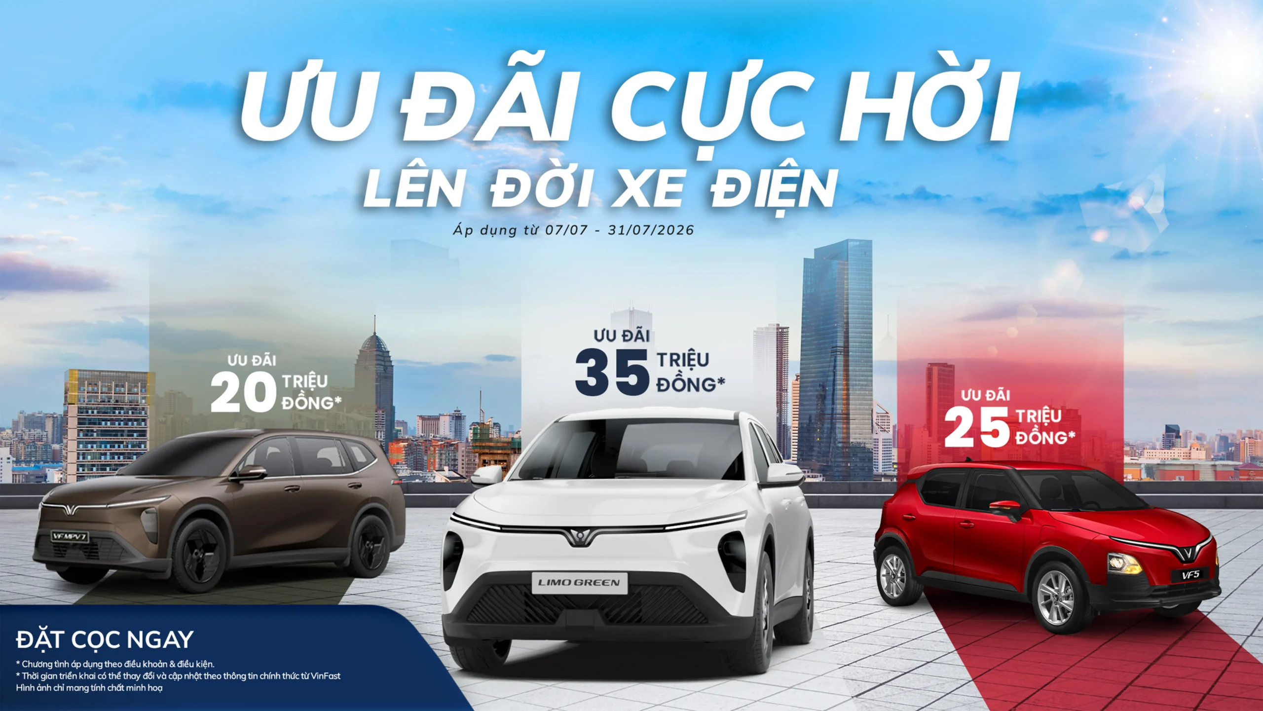 Ưu đãi xe VF5 - Limo Green - MPV7